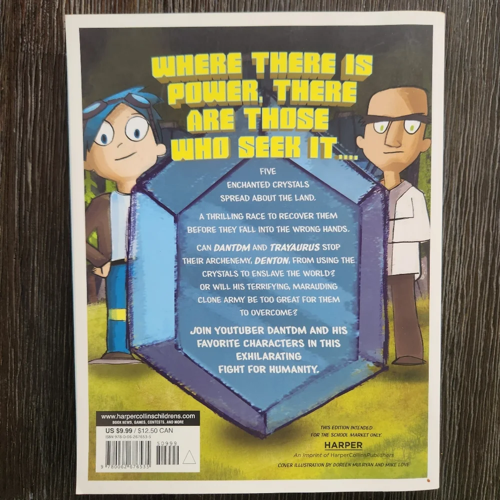 Trayaurus and the Enchanted Crystal Comic Book DanTDM Minecraft comicbook NEW